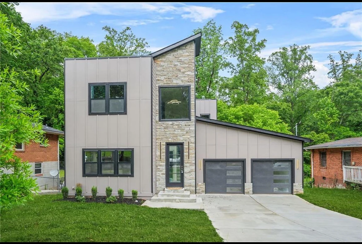A finished NirvanaDeshaun custom home in metro Atlanta